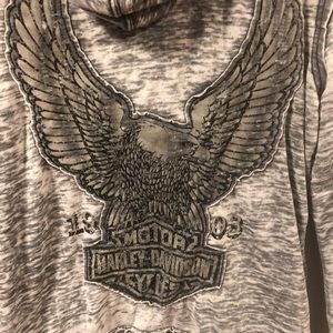 Genuine Harley-Davidson comfy zip hoodie eagle